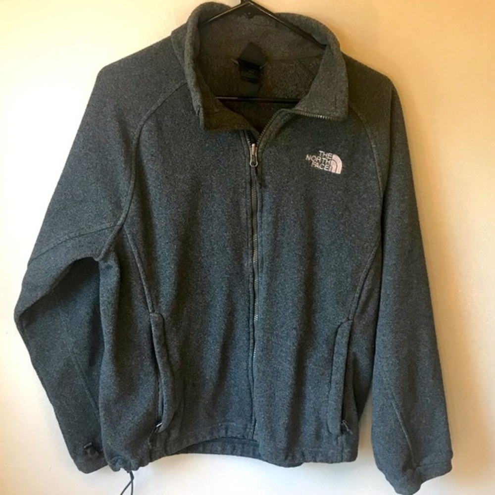 The North Face men’s grey zip up jacket